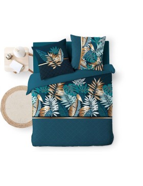 Jogo de cama ALIANOR - 100% algodão estampado, macio e com certificação Oeko-Tex.