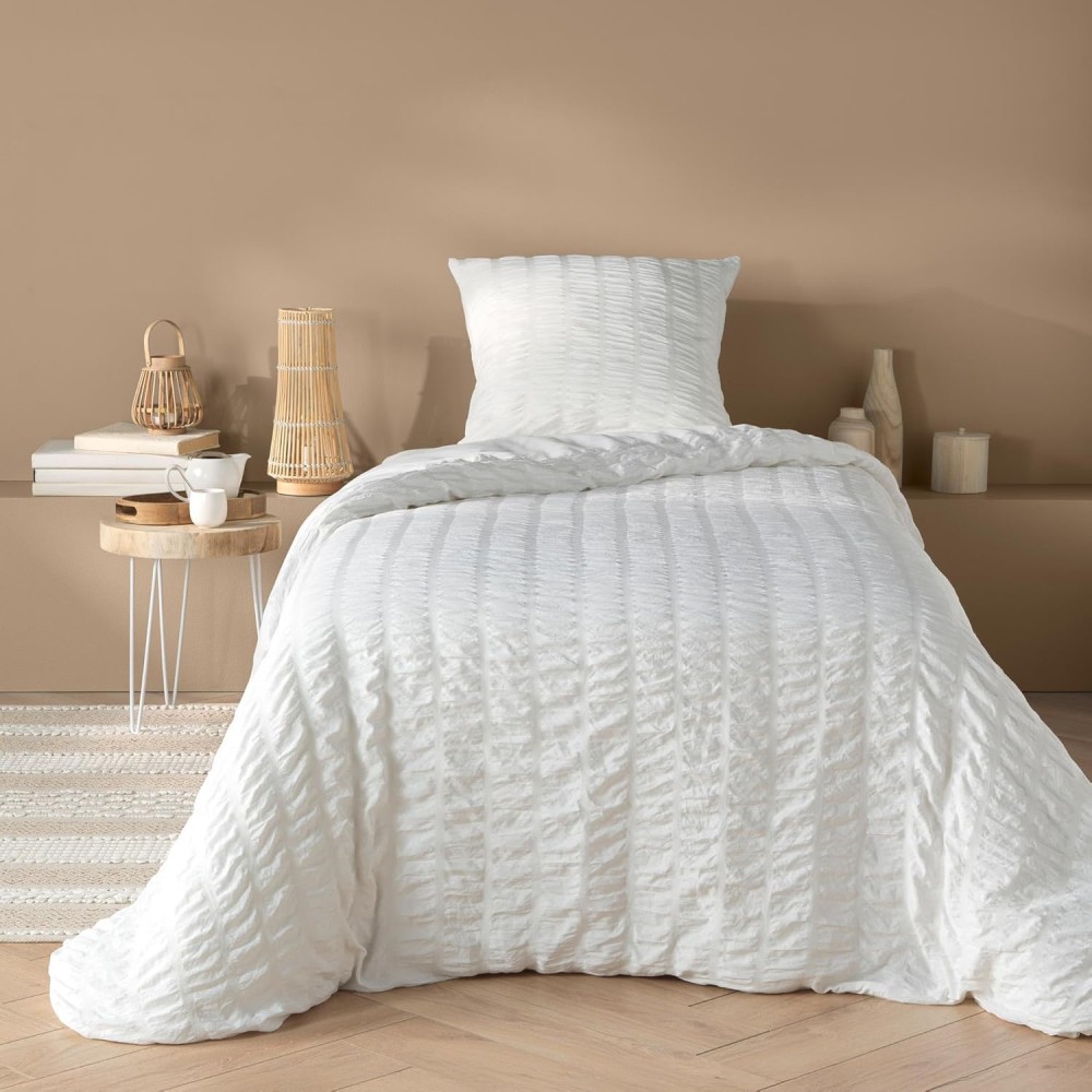 Completo letto PLISSIA - Microfibra stampata, morbida e certificata Oeko-Tex