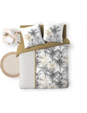 Jogo de cama DAKAR - 100% algodão estampado, macio e com certificação Oeko-Tex.