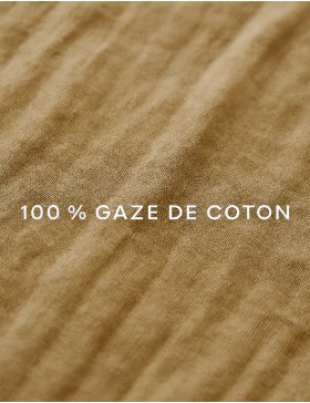Drap Housse Gaze de coton - Bonnet 30 Cm - Plusieurs Tailles - Plusieurs Coloris
