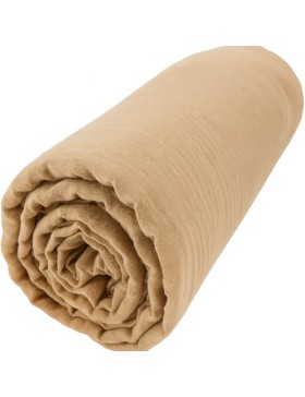 Spannbettlaken aus Baumwollgaze – 30 cm tiefe Tasche – mehrere Größen – mehrere Farben