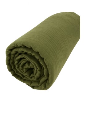 Spannbettlaken aus Baumwollgaze – 30 cm tiefe Tasche – mehrere Größen – mehrere Farben