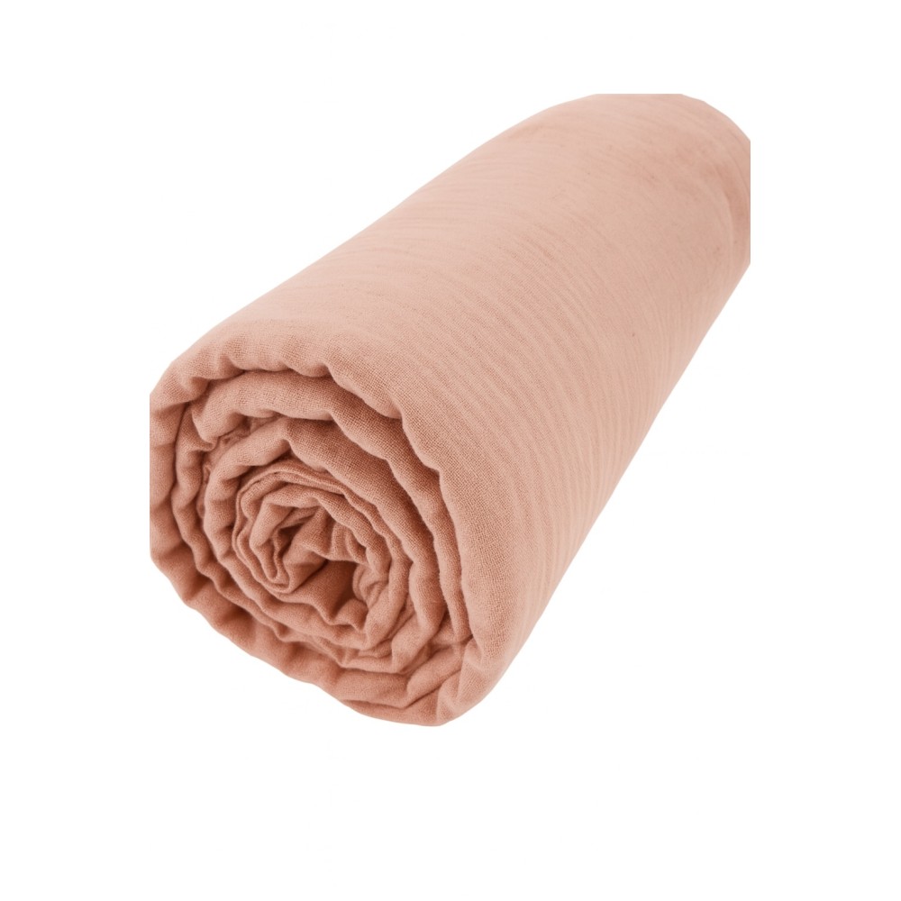 Drap Housse Gaze de coton - Bonnet 30 Cm - Plusieurs Tailles - Plusieurs Coloris