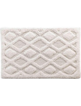 copy of Rechteckiger Fransenteppich 50 x 80 cm - Nara aus Baumwolle und Polyester_
