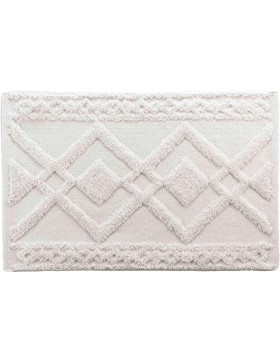 copy of Tapis Rectangle à Franges 50 x 80 cm - Nara en Coton et Polyester_