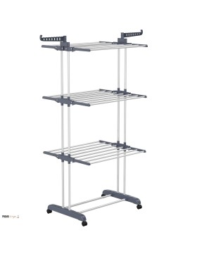 Stendibiancheria su ruote, 3 ripiani