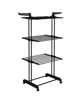 Stendibiancheria su ruote, 3 ripiani