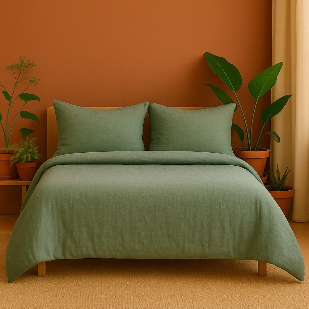 Juego de cama de gasa de algodón 240 x 220 cm