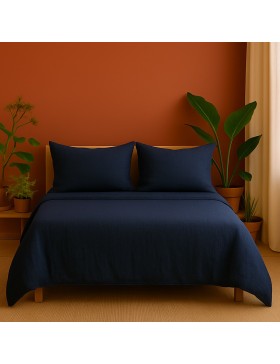 Completo letto in garza di cotone 240 x 220 cm