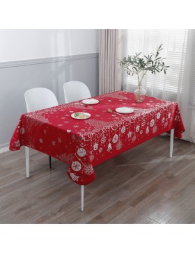 Tovaglia natalizia – Impermeabile – 100% poliestere – Antimacchia e lavabile – Festivo Natale