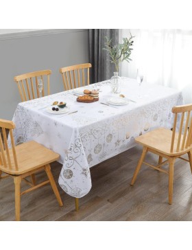 Tovaglia natalizia – Impermeabile – 100% poliestere – Antimacchia e lavabile – Festivo Natale