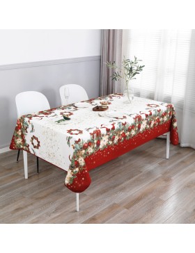 copy of Nappe de Noël – Imperméable 100% Polyester – Anti-Taches et Lavable – Motifs Festifs de Noël