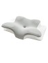 Oreiller Ergonomique à Mémoire de Forme 2 en 1 – Coussin pour la Nuque, Le Dos et Le Côté – Housse Lavable.