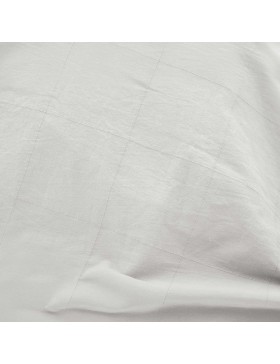 Parure Linella Ivoire - Housse de Couette avec Fermeture Pression Discrète + 2 Taies d’Oreiller - 100% Coton Lavé - Oeko-Tex