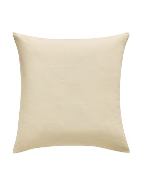 Parure Linella Ivoire - Housse de Couette avec Fermeture Pression Discrète + 2 Taies d’Oreiller - 100% Coton Lavé - Oeko-Tex