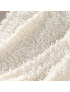 Plaid Hiver Chaud Imitation Fourrure Mouton – XXL 220x240 cm – Lavable et Certifié Oeko-TEX