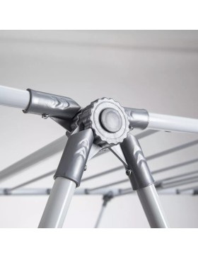 Stendibiancheria pieghevole a 3 ripiani – 155x62x98 cm – Grigio