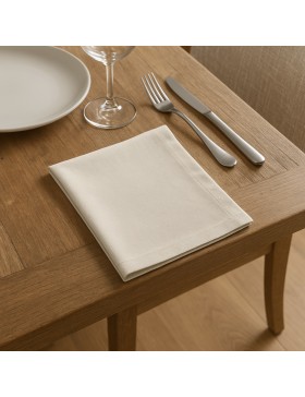 Lot de 3 Serviettes de Table 100% Coton Recyclé – Certifiées Oeko-TEX