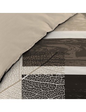 DOUCEUR D'INTERIEUR, Parure de lit avec 2 taies d'oreiller, Coton, Imprimé, So Natural