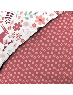 Conjunto de cama 100% algodão – Capa de edredom 140x200 cm + 1 fronha 63x63 cm – Bichette – Certificado Oeko-TEX