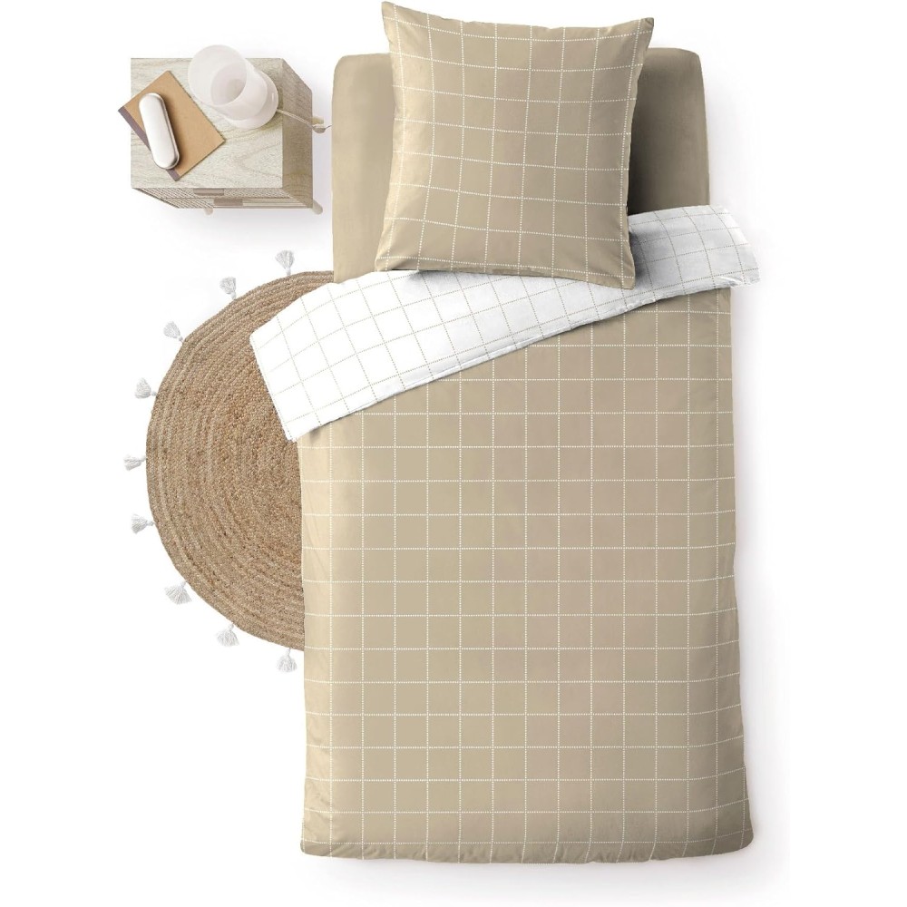 Beddengoedset van 100% katoen – Cadria Natural – Oeko-TEX gecertificeerd