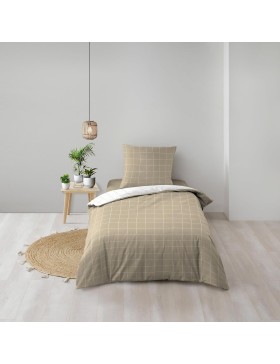 Jogo de cama 100% algodão – Cadria Natural – Certificado Oeko-TEX