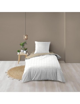 Beddengoedset van 100% katoen – Cadria Natural – Oeko-TEX gecertificeerd
