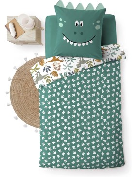 Conjunto de cama 100% algodão – Capa de edredom 140x200 cm + 1 fronha 63x63 cm – DINA – Certificado Oeko-TEX