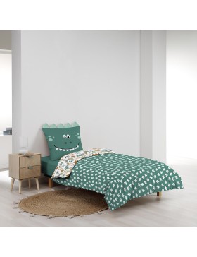 Parure de Lit 100% Coton – Housse de Couette 140x200 cm + 1 Taie 63x63 cm – DINA – Certifiée Oeko-TEX