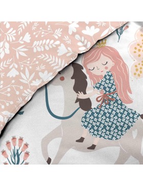 Conjunto de cama 100% algodão – Capa de edredom 140x200 cm + 1 fronha 63x63 cm – Lilibelle – Certificado Oeko-TEX