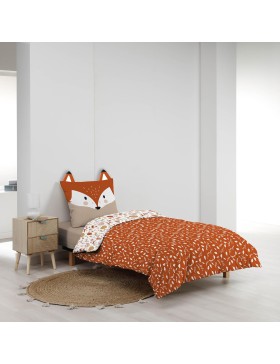 Conjunto de cama 100% algodão – Capa de edredom 140x200 cm + 1 fronha 63x63 cm – ROXY – Certificado Oeko-TEX