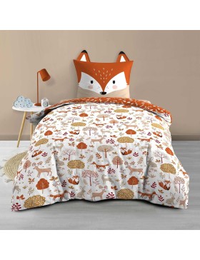 Conjunto de cama 100% algodão – Capa de edredom 140x200 cm + 1 fronha 63x63 cm – ROXY – Certificado Oeko-TEX