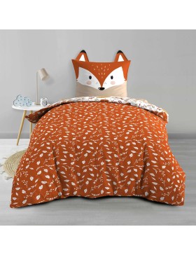 Conjunto de cama 100% algodão – Capa de edredom 140x200 cm + 1 fronha 63x63 cm – ROXY – Certificado Oeko-TEX
