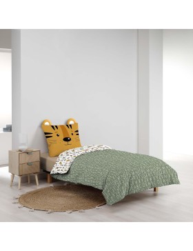 Conjunto de cama 100% algodão – Capa de edredom 140x200 cm + 1 fronha 63x63 cm – TIGRY – Certificado Oeko-TEX