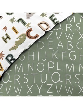 Conjunto de cama 100% algodão – Capa de edredom 140x200 cm + 1 fronha 63x63 cm – TIGRY – Certificado Oeko-TEX