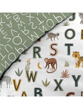 Conjunto de cama 100% algodão – Capa de edredom 140x200 cm + 1 fronha 63x63 cm – TIGRY – Certificado Oeko-TEX