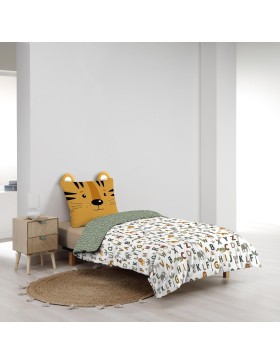 Conjunto de cama 100% algodão – Capa de edredom 140x200 cm + 1 fronha 63x63 cm – TIGRY – Certificado Oeko-TEX