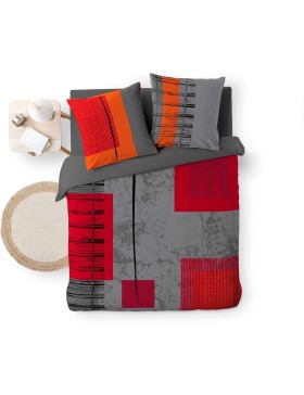 Parure de Lit 100% Coton – Quadro – Certifiée Oeko-TEX