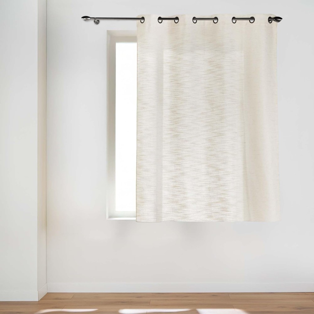Rideau à Oeillets Effet Lin Tissé – Douceur d’Intérieur – Tissu Polyester & Lin – Nando – Certifié Oeko-TEX