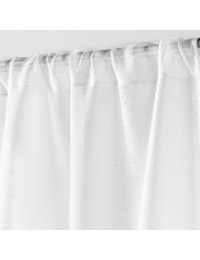 Tenda trasparente con tasca per asta, voile sabbiato, 100% poliestere – Interno morbido – Lissea – Certificata Oeko-TEX