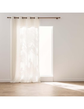 Rideau à Œillets Effet Lin Tissé 100 % Polyester – Cody – Certifié Oeko-TEX