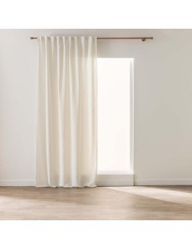Rideau à Passants Cachés Effet Lin Tissé 100 % Polyester – CODY  – Certifié Oeko-TEX