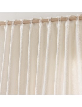 Rideau à Passants Cachés Effet Lin Tissé 100 % Polyester – CODY  – Certifié Oeko-TEX
