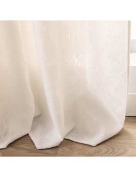 Rideau à Passants Cachés Effet Lin Tissé 100 % Polyester – CODY  – Certifié Oeko-TEX