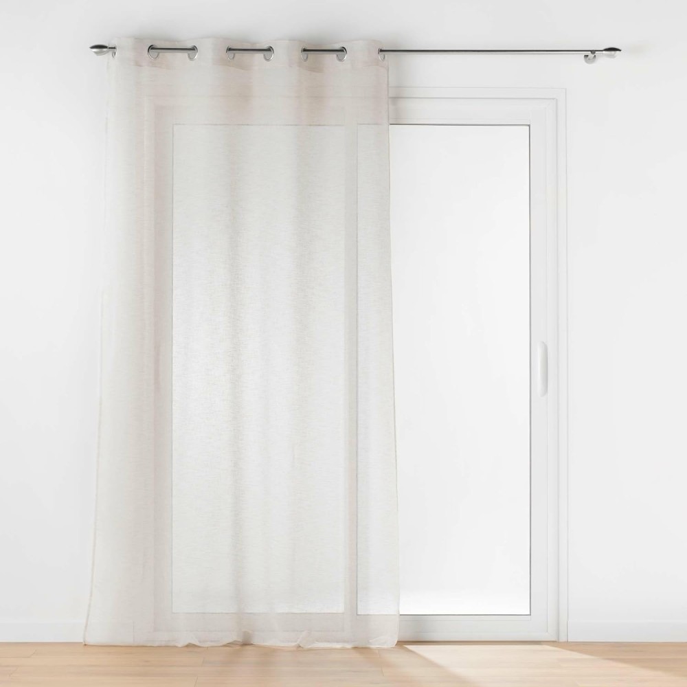 Cortina de voile com ilhós, tecido voile, 100% poliéster – CARLIN – Certificação Oeko-TEX