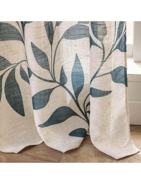 Rideau à Œillets Effet Lin 92 % Polyester – Ilona – Style Naturel – Certifié Oeko-TEX