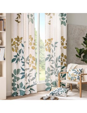 Rideau à Œillets Effet Lin 92 % Polyester – Ilona – Style Naturel – Certifié Oeko-TEX
