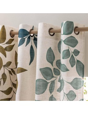Rideau à Œillets Effet Lin 92 % Polyester – Ilona – Style Naturel – Certifié Oeko-TEX