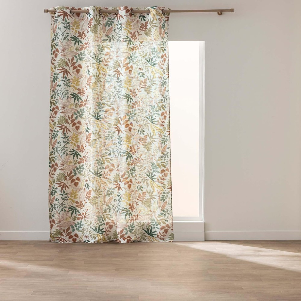 Rideau à Œillets Effet Lin 98% Polyester – Hailey – Broderie – Certifié Oeko-TEX