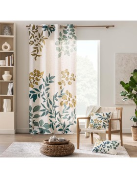 Coussin Déhoussable Polyester & Lin – Fermeture Zippée – ILONA – Lavable et Certifié Oeko-TEX